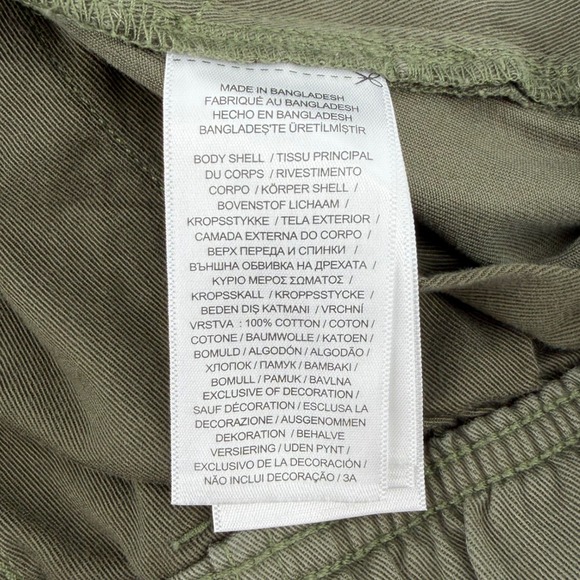 Polo Ralph Lauren Men Cargo Pants Olive Green Elastic Waist Utility Size small - Picture 5 of 9